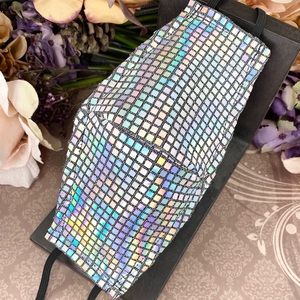 Handsewn Face Mask - Silver Hologram Sequins